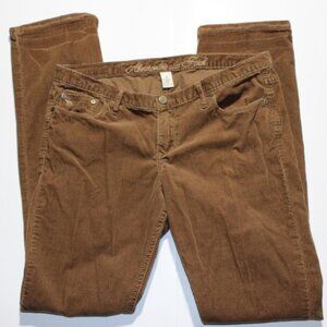 Abercrombie & Fitch Women's Fine Corduroy Jeans sz 8 Brown